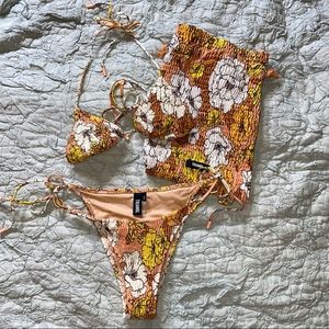 Triangl Swimwear Vince- Nude Retro tie bikini